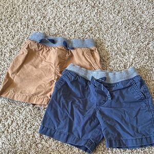 Carter's Kids Shorts Set - Blue and Tan